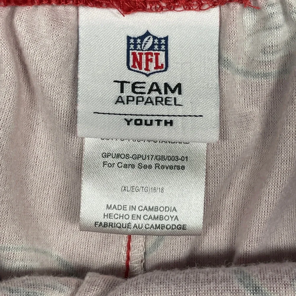 NFL Team Apparel San Francisco 49ers Pajama Pants Youth‎ XL 16/18 Red Logo Print
